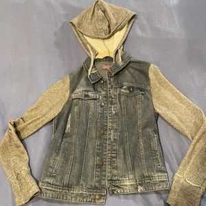 Denim and Sweatshirt Jacket